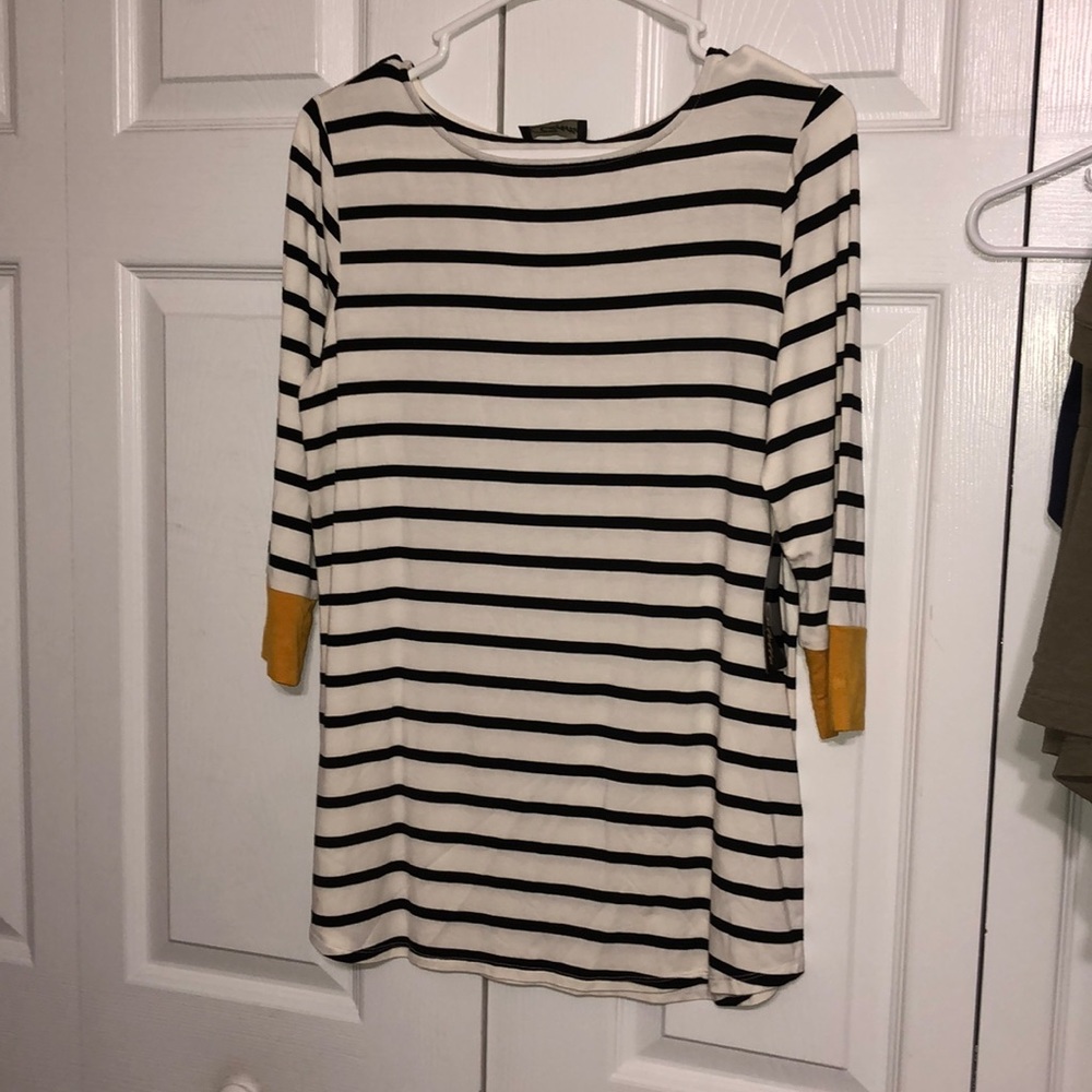 chavez pop color cuff knit top